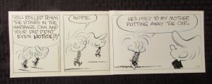 Late 80's Early 90's THE SMITH FAMILY Original Comic Strip Art 16.5x5.5 9/17