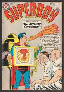 Superboy #115 ~ The Atomic Superboy!/ Atomic bomb CVR~ 1964 (3.5) WH