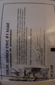 Sealed Sinja: Deadly Sins #1 Nude CoA