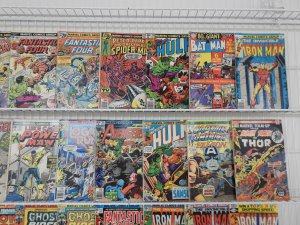 Lot of 51 Low Grade Comics W/ Iron Man, Hulk, Fantastic Four, +More! see desc