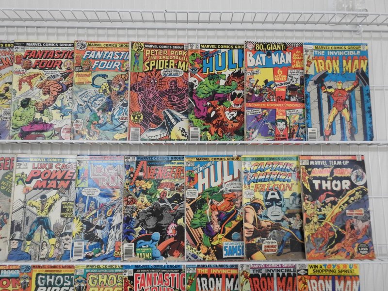 Lot of 51 Low Grade Comics W/ Iron Man, Hulk, Fantastic Four, +More! see desc