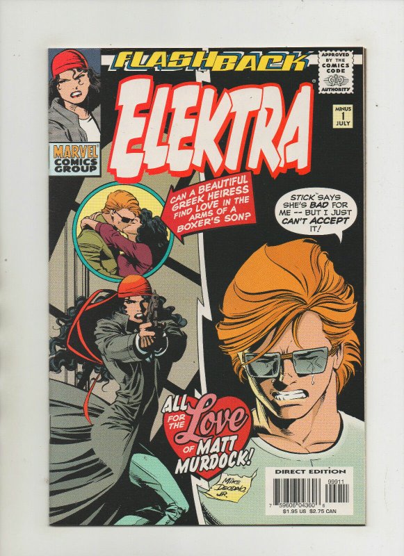 Elektra Minus 1 - Flashback! All For The Love Of Matt Murdock - (Grade 9.2) 1997