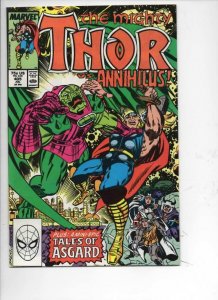 THOR #405 VF/NM God of Thunder Annihilus 1966 1989, more Thor in store, Marvel