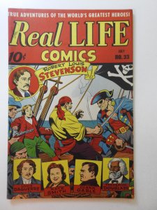 Real Life Comics #33 (1946) Robert Louis Stevenson Story! Sharp VF!!!