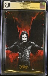 The Crow Dead Time #1 CGC 9.8 JSA Signed O'Barr NYCC Simmonds virgin variant