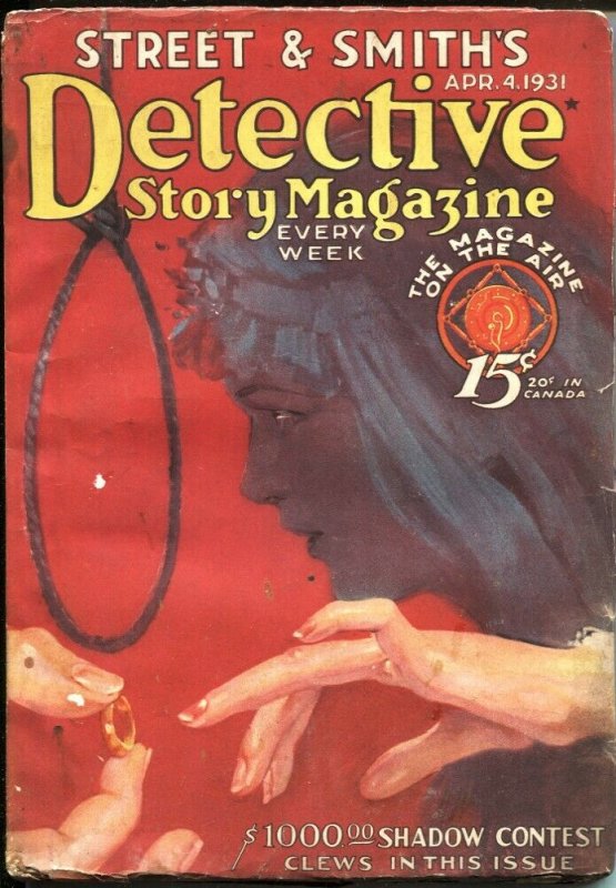 DETECTIVE STORY MAGAZINE-APR49 1931-PULP CRIME----SHADOW CONTEST CLUES