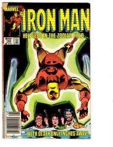 5 Iron Man Marvel Comic Books # 183 184 185 186 187 Avengers War Machine BH19