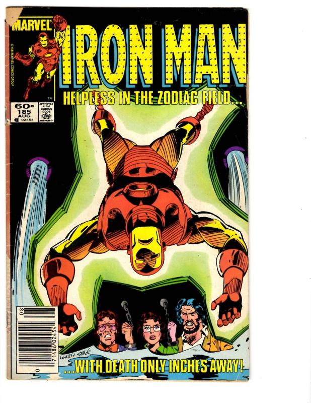 5 Iron Man Marvel Comic Books # 183 184 185 186 187 Avengers War Machine BH19