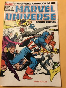 The Official Handbook of the Marvel Universe #2  Vol. 2 1985 VF-; Beast to Clea