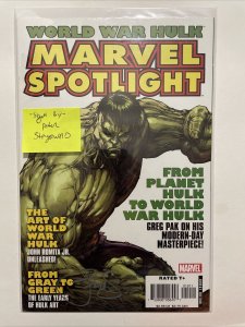 Marvel Spotlight World War Hulk NM Signed Peter Steigerwald Marvel 2007