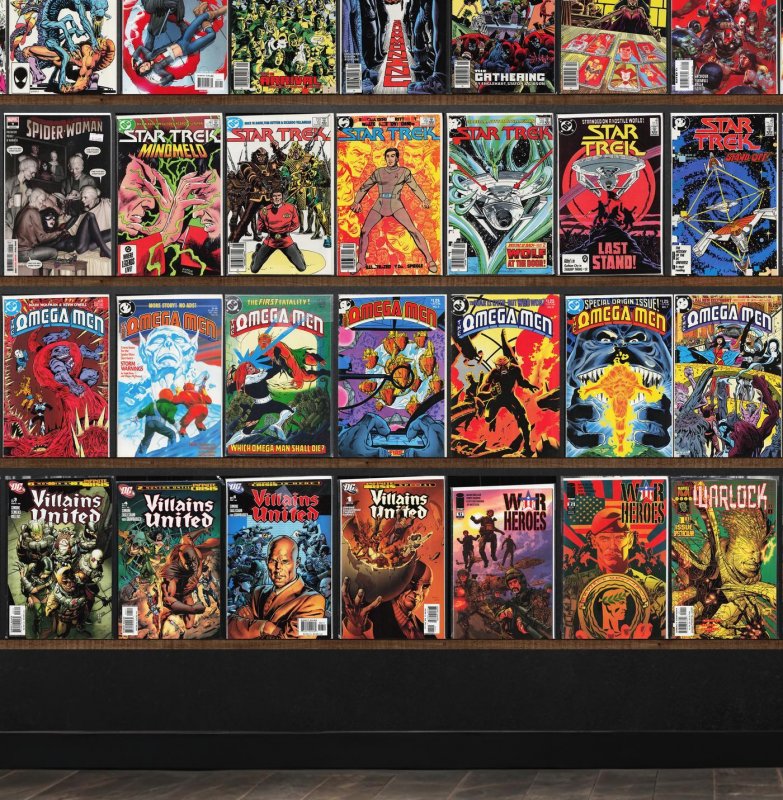 Huge Lot 150+ Comics with The Omega Men, Iron Man, Spanner'S Galaxy & More!