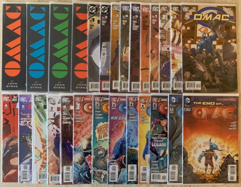 OMAC LOT OF 27: 1991 OGN 1-4, 2005: 1-6 + SPECIAL 1, 2006: 1-8, 2011: 1-8