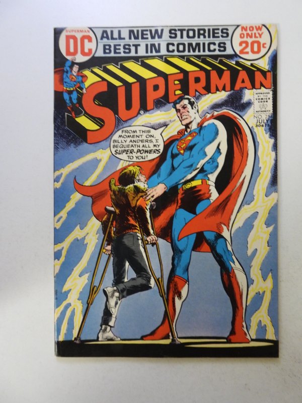 Superman #254 (1972) VG+ condition  subscription crease
