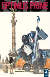 Optimus Prime 4-C Andrew Griffith Subscription Cover VF/NM