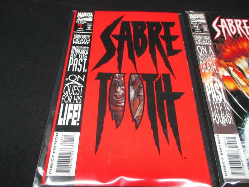 Sabretooth Death Hunt 1 - 3  NM Marvel Comics 1993 Wolverine Mystique