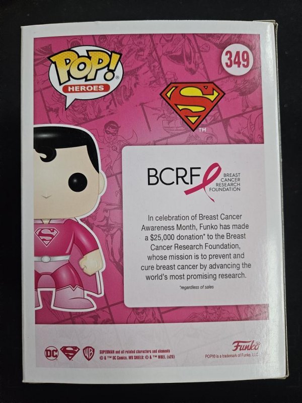 Funko Pop! Heroes Superman (Breast Cancer Awareness) #349