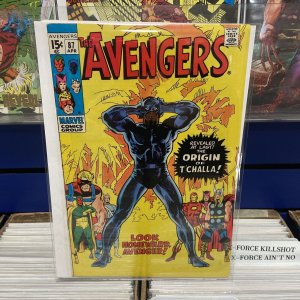 AVENGERS #87 FN Range ORIGIN OF BLACK PANTHER MARVEL COMICS 1971