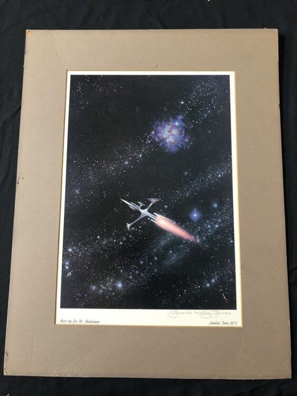 Hero Print Signed by Frank Kelly Freas- Analong June 1972