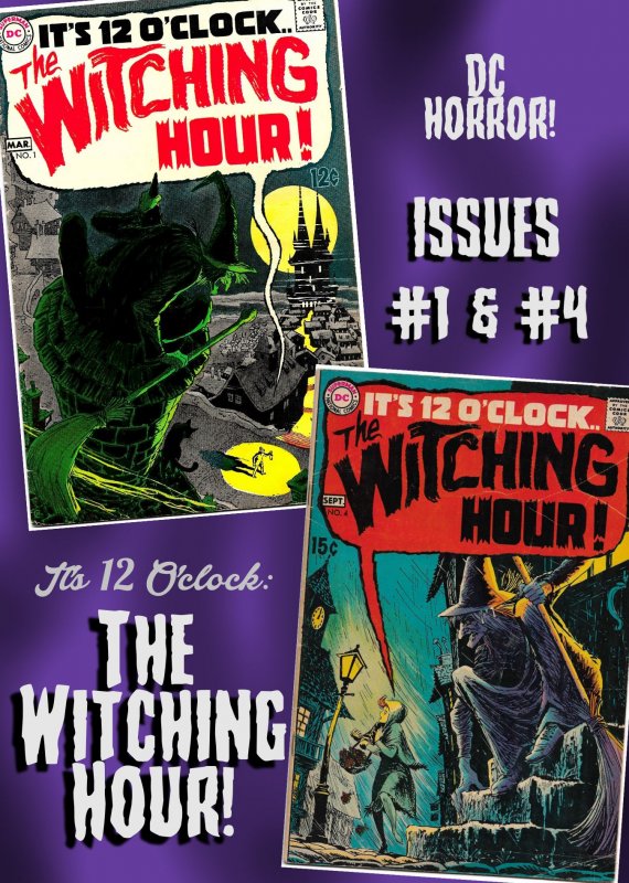 IT'S 12 O'CLOCK . . THE WITCHING HOUR! #1, #4 (1969) 5.0 VG/FN  Alex Toth!