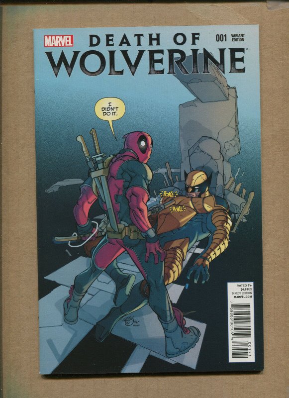 Death of Wolverine #1 Deadpool VAR - (9.2 OB) - 2014 WH 