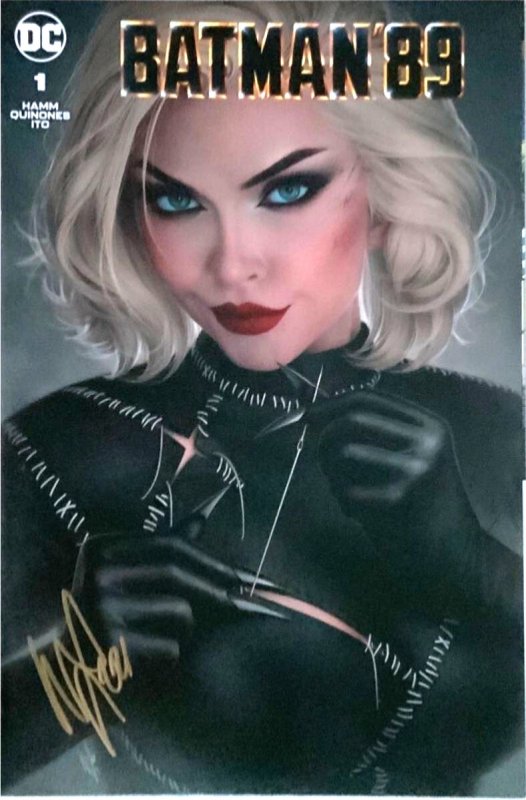 BATMAN '89 #1 (2021) WARREN LOUW TRADE/MINIMAL  VARIANT SET SIGNED W/COA NM.