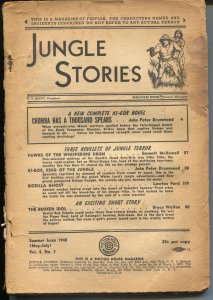 Jungle Stories 5/1948-Fiction House- Ki-gor novel-pulp jungle fun-P