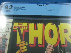 THOR 167 CBCS 9.2 LOKI GALACTUS WHITE PAGES 1969