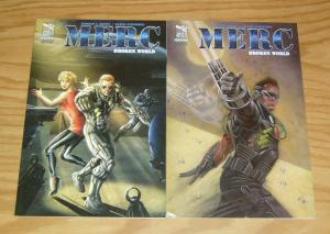 Merc: Broken World #1-2 VF/NM complete series - zenescope comics set mercenary