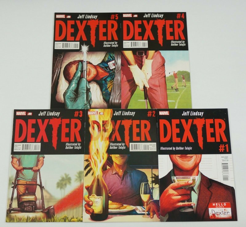 Dexter #1-5 VF/NM complete series based on showtime show - jeff lindsay set lot