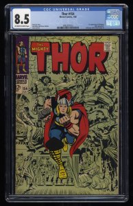 Thor #154 CGC VF+ 8.5 Off White to White 1st Appearance Mangog!