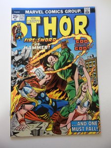 Thor #223 (1974) VG+ Condition centerfold detached at one staple MVS intact