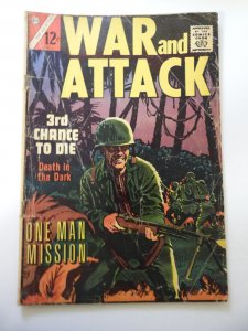 War and Attack (1964) GD/VG Condition Centerfold detached at bottom staple