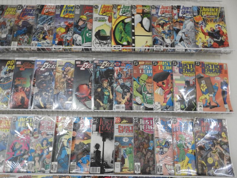 Huge Lot 170+ Comics W/ Justice League, Power Pack, Excalibur+ Avg VF- Condition