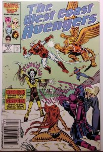 West Coast Avengers #10 Newsstand Edition (1986)