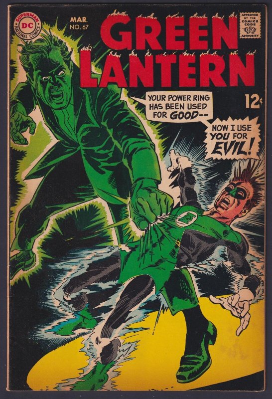 Green Lantern #67 1969 DC 4.5 Very Good+ comic