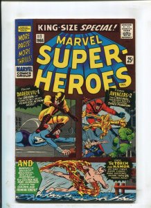 Marvel Super-Heroes #1 - 1st Marvel One-Shot/Reprint of Daredevil #1 (8.5) 1966