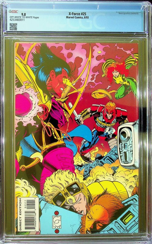 X-Force #25 (1993) - CGC 9.8 - Cert#4253483011