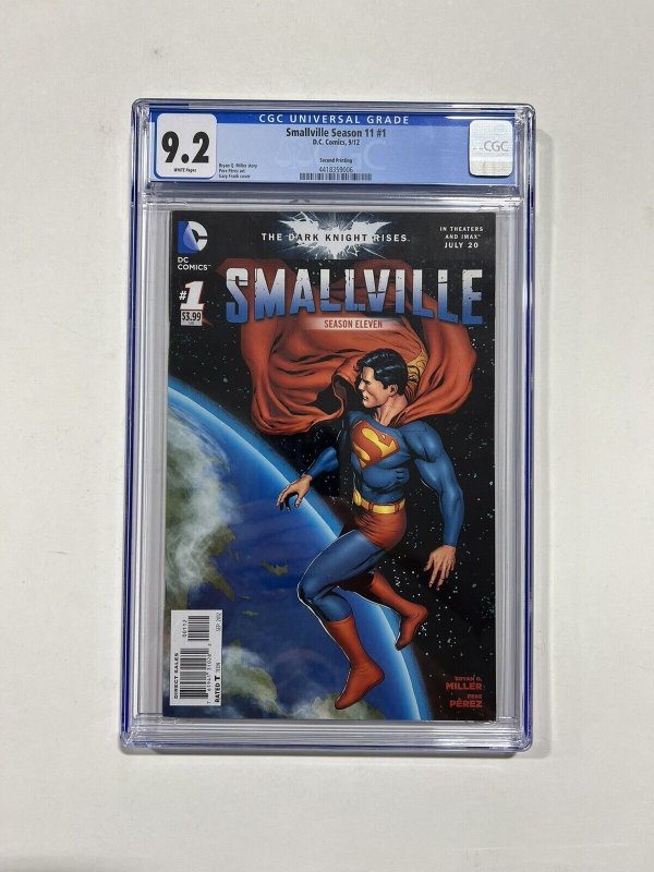 Smallville Season 11 1 Cgc 9.2 2nd Second Printing Print Dc 2012
