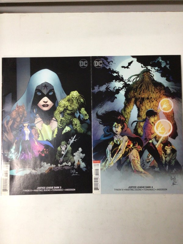 Justice League Dark #3 & 4 Variant Covers (2018) Lot of 2 DC Comic Books