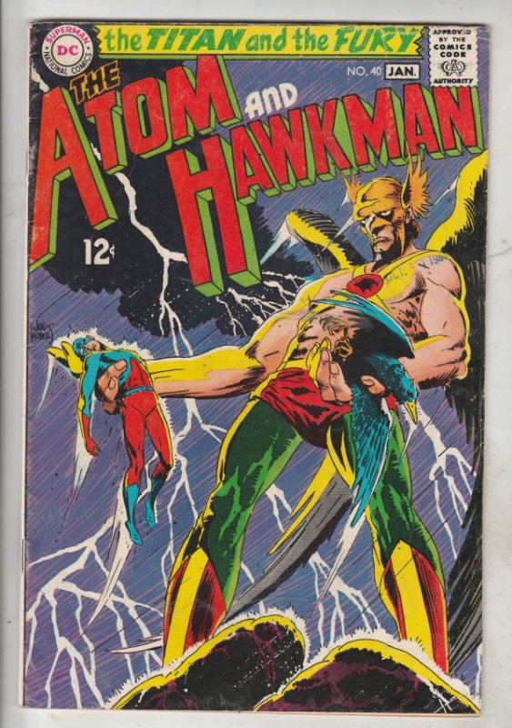 Atom and Hawkman #40 (Jan-69) FN/VF Mid-High-Grade The Atom, Hawkman