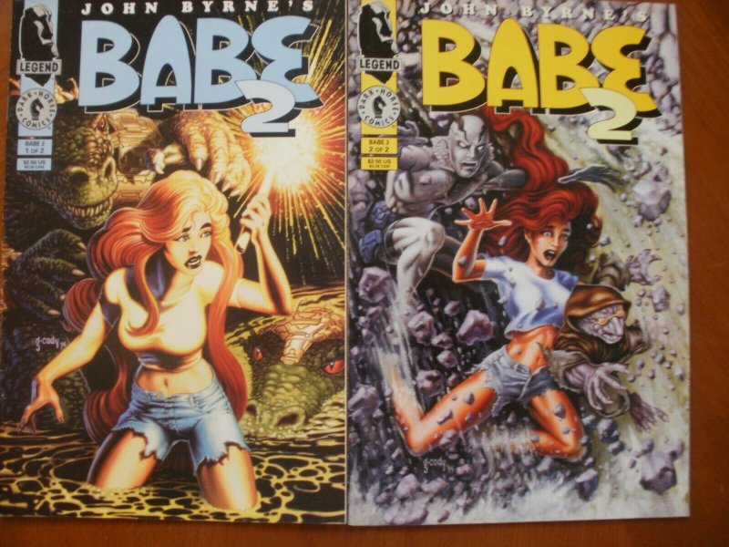 2 Legend Dark Horse Comics BABE 2 Limited Series Comic #1 #2 (1995 John Byrne)