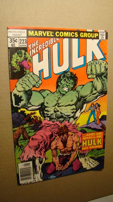 HULK 223 *HIGH GRADE* VS LEADER - MVS INTACT MARVEL COMICS DOC SAMPSON