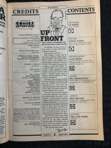 1986 COMICS INTERVIEW #34 VG/FN 5.0 Elektra Assassin / Bill Sienkiewicz