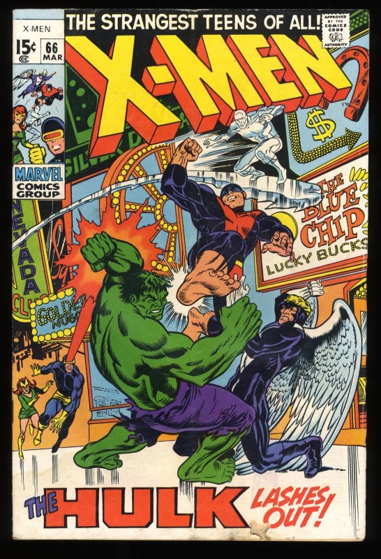 X-Men #66 VG 4.0 Hulk First and Only Appearance in X-Men!