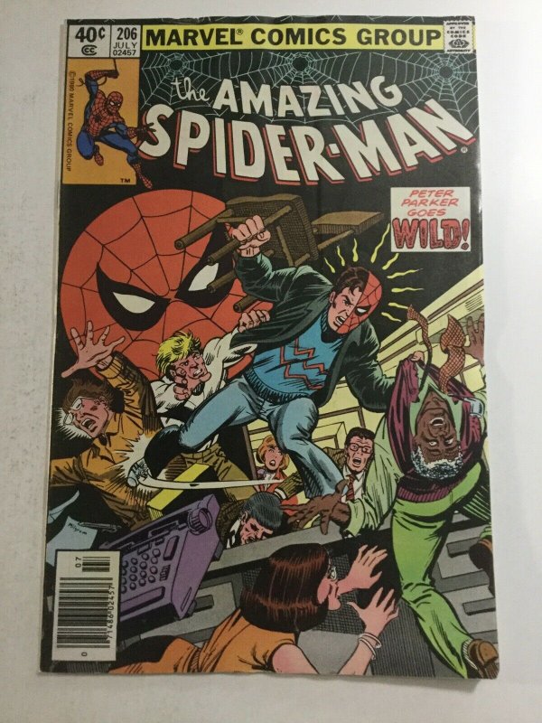 Amazing Spider-Man 206 Vg Very Good 4.0 Newsstand Edition Marvel Comics