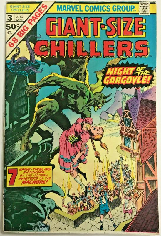 GIANT-SIZE CHILLERS#3 FN/VF 1975 MARVEL BRONZE AGE COMICS