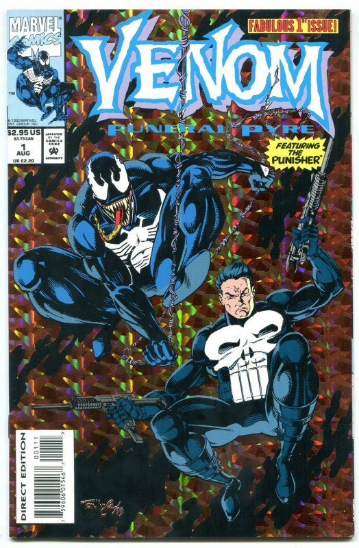 VENOM Funeral Pyre #1-1993-Punisher-Comic book-Marvel VF