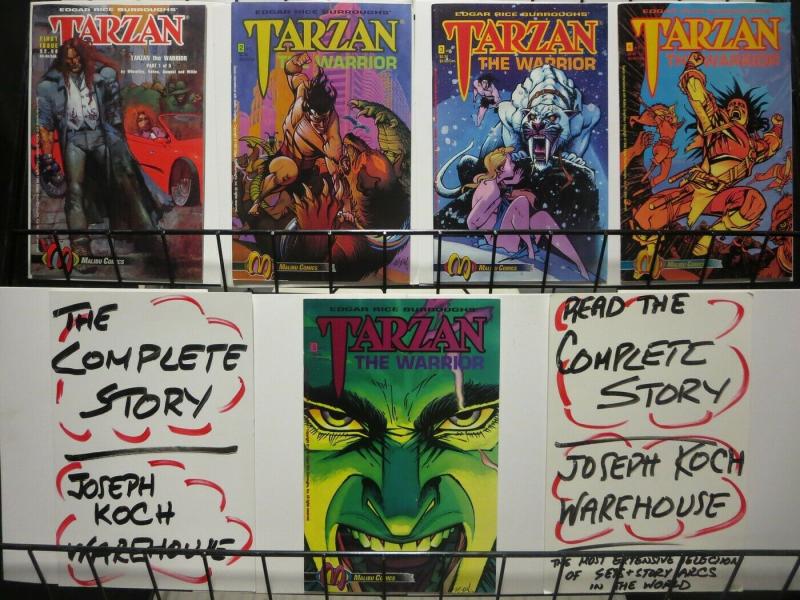 TARZAN WARRIOR 1-5 Bisley flip-cvr #1 complete series!