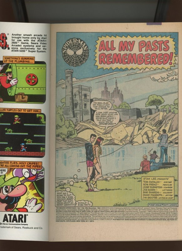 (1984) The Amazing Spider-Man #259: COPPER AGE! KEY ISSUE! DIRECT! (9.2)