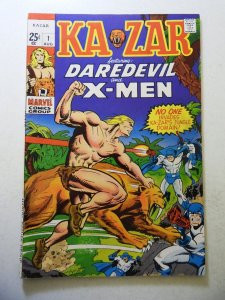 Ka-Zar #1 (1970) VG/FN Condition 1/2 Spine split